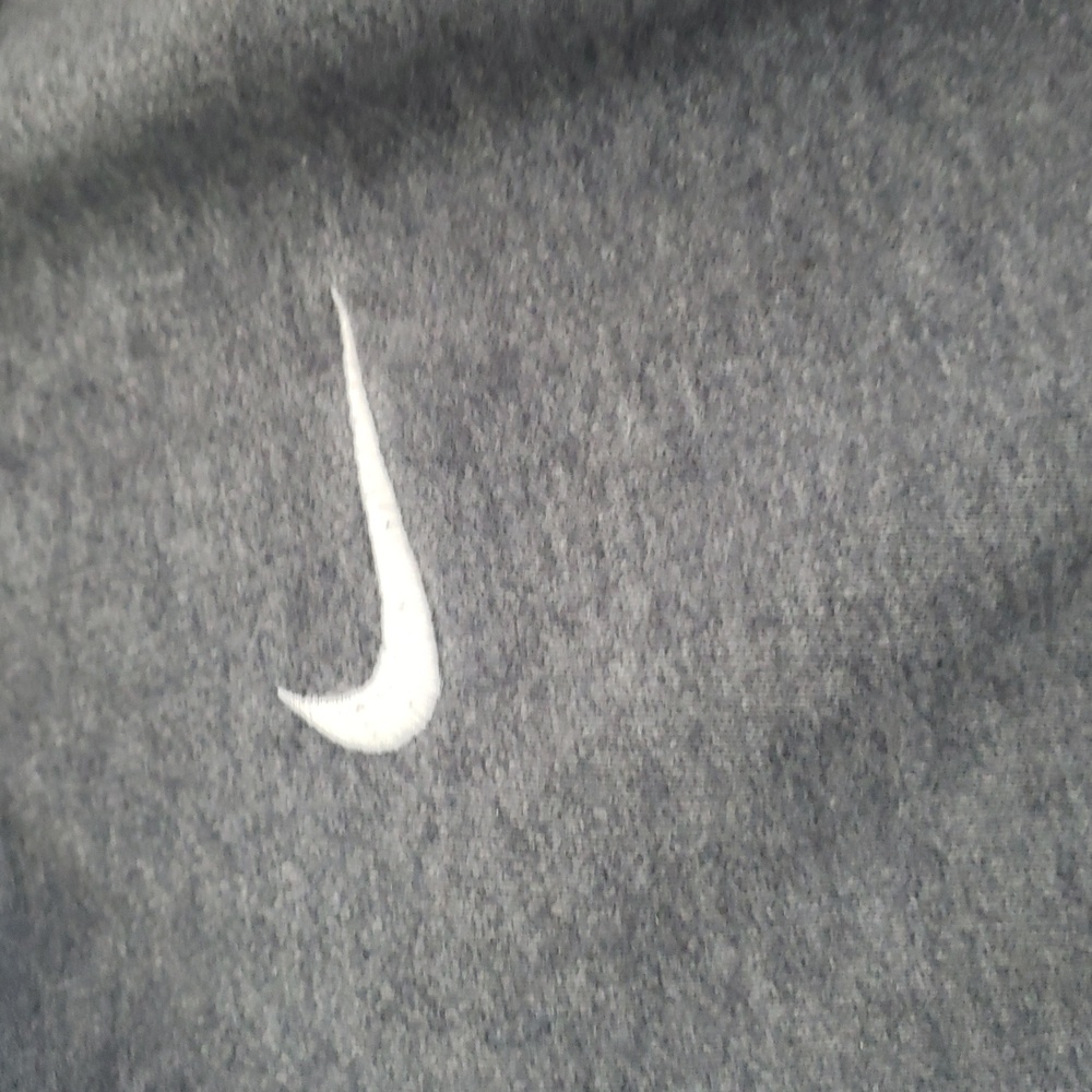 Nike Heather Gray Full Zip Hoodie with White Accents Size XS - Picture 5 of 10